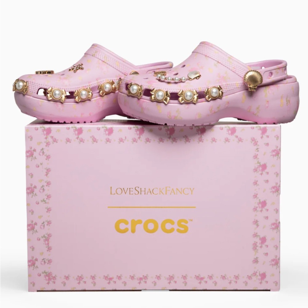 π LoveShackFancy X Crocs Classic Platform Clog π NWT π - Picture 3 of 16